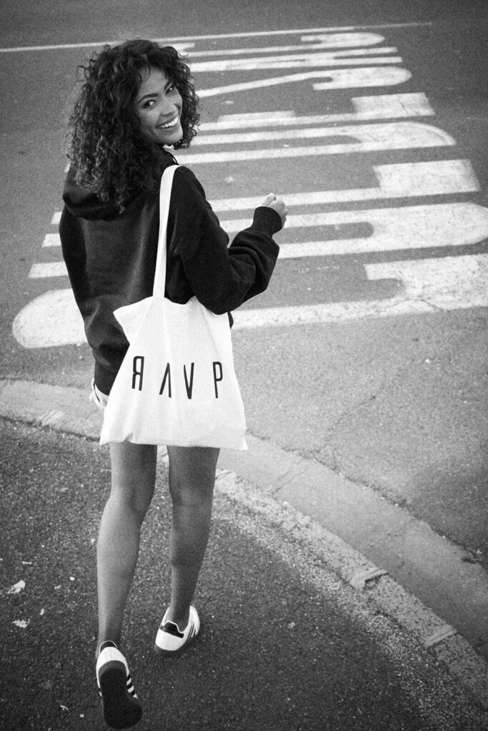 RAVP Studios tote bag – branded merchandise from Brussels studio