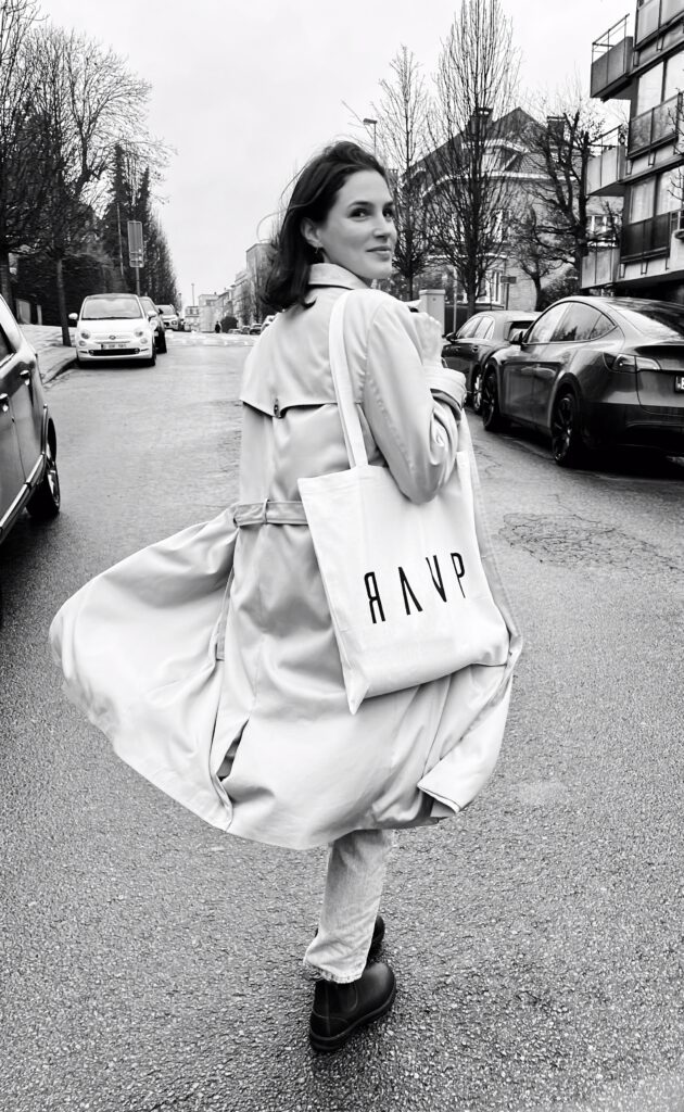 Mug RAVP Studios – branded merch by Brussels video production studio